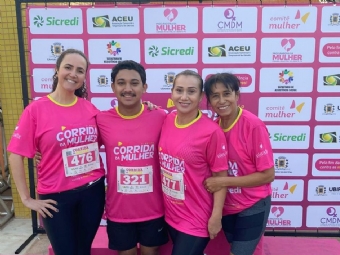 Campina da Lagoa marca presena na Primeira Corrida da Mulher em Ubirat