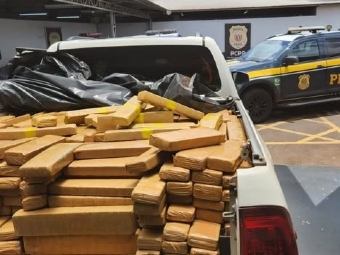 PRF apreende mais de 1 tonelada de maconha na BR-487 em Campo Mour�o