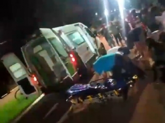 Grave acidente com motociclista � registrado no distrito de Herveira