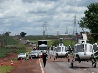 Cinco pessoas ficam feridas em um grave acidente na BR-369 em Ubirat