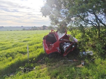 Dois homens morrem em grave acidente na PR-488 entre Cu Azul e Vera Cruz do Oeste