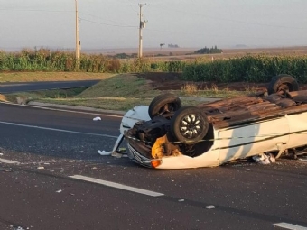 Grave acidente deixa um morto e dois feridos na PR-975, em Palotina