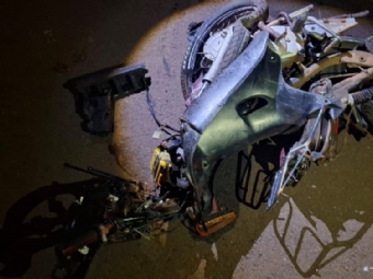 Motociclista de 53 anos morre em colis�o frontal na PR-486, em Assis Chateaubriand