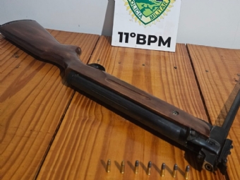 Desentendimento familiar termina com apreens�o de arma e pris�o em Barbosa Ferraz