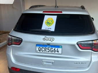 Pol�cia Militar recupera ve�culo furtado em S�o Paulo durante a��o em Nova Cantu
