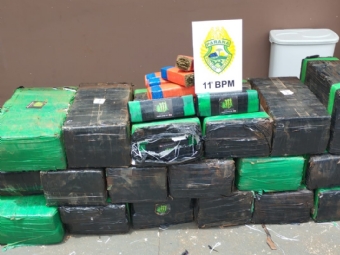 Polcia Militar de Ubirat Apreende 370 Kg de Maconha Aps Perseguio