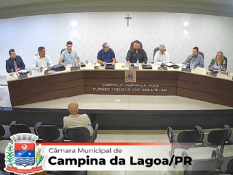 Cmara reprova contas de 2023 do Executivo Municipal de Campina da Lagoa em primeira votao
