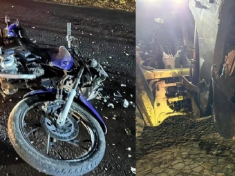 Motociclista morre aps colidir com retroescavadeira na PR-281