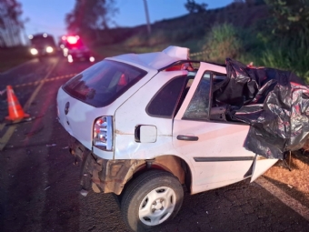 Seis pessoas morrem em batida frontal entre carro e nibus na PR-490; duas crianas esto entre as vtimas