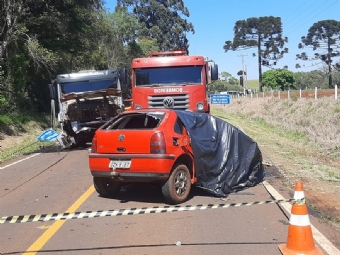 Motorista tem morte instantnea aps coliso na PR-281 no Paran