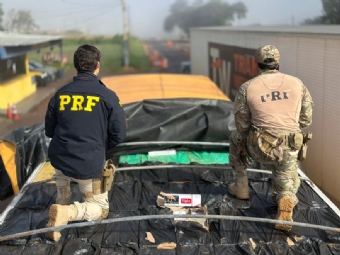 PRF apreende carga com 900 caixas de cigarros contrabandeados em Ubirat